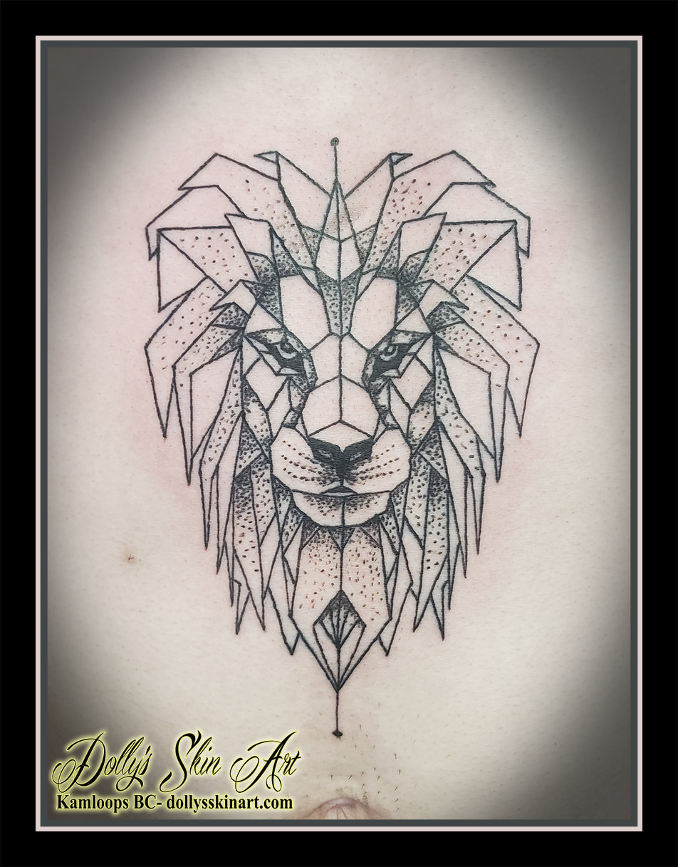 Lion Tattoo Clipart Singham  Geometric Lion Tattoo  2025x1844 PNG  Download  PNGkit